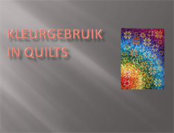 powerpoint presentatie over kleurgebruik in quilts